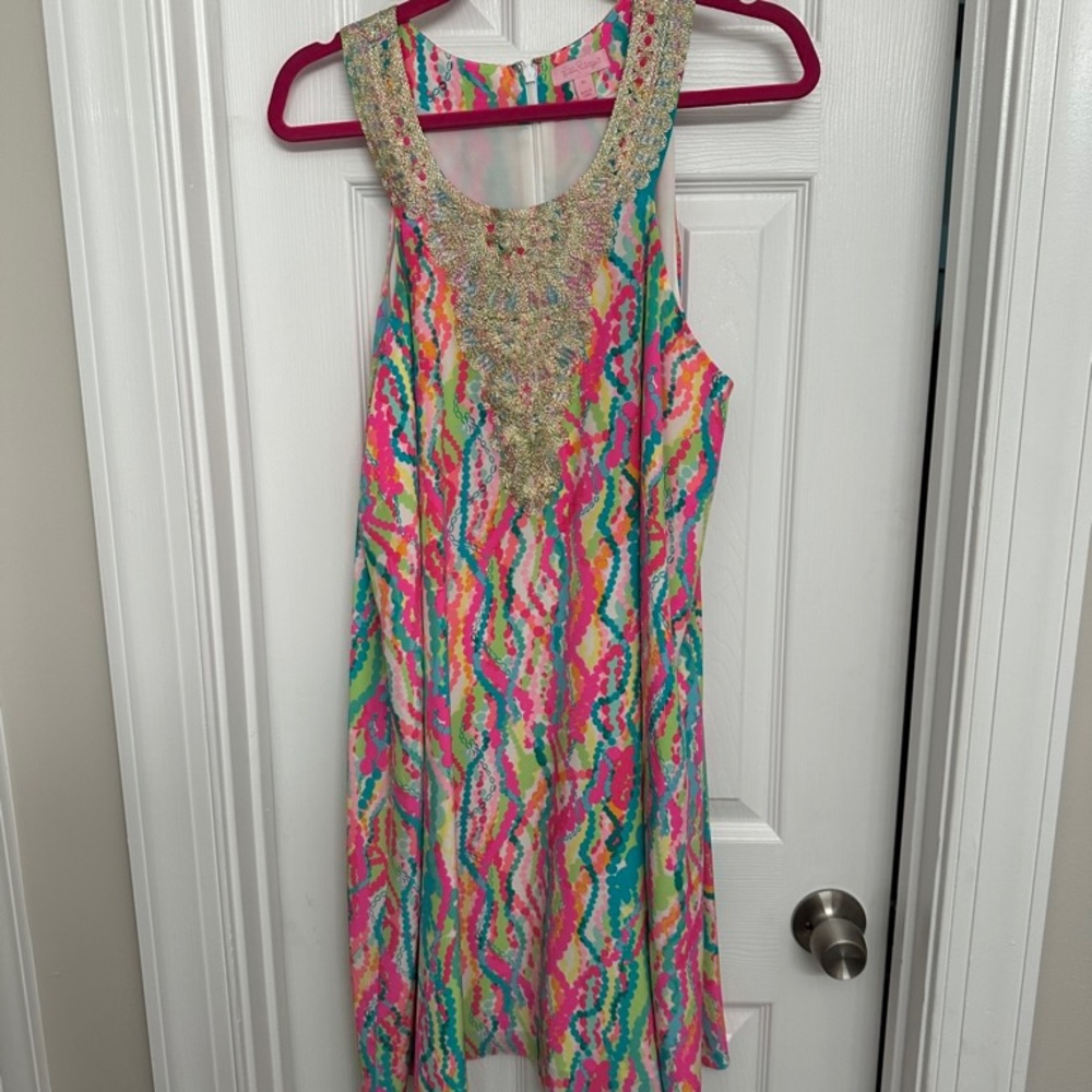 Lilly Pulitzer Cadence Dress Dripping in Jewels XL